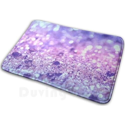 Summer Unicorn Girls Glitter #2 #Shiny #Pastel #Decor #Art Mat Rug Carpet Anti-Slip Floor Mats Bedroom Color Digital