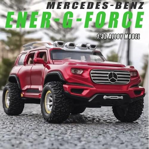 Diecast 1:32 Alloy Model Car Miniature Mercedes-Benz ENER-G-FORCE New Energy Metal Vehicle for Childrens Gift Collector Hottoys