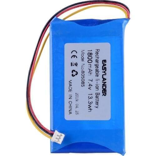 7.4V 1800mAh 805085 2.0 3p Polymer Lithium LiPo Rechargeable Battery For DIY tablet pc Lampe LED Lithging