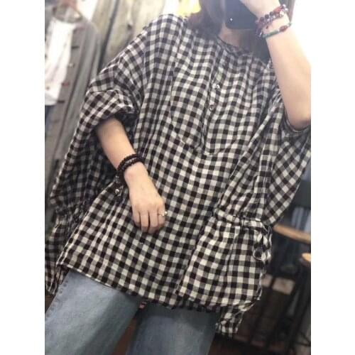 LuoYFF Women's Plaid Shirts