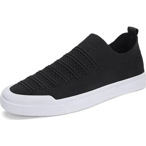 2019 New Old Beijing Cloth Shoes Lazy One Pedal Canvas Mens Summer Breathable Deodorant Cloth Shoes Mesh Surface