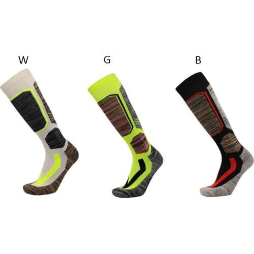 Men New Winter Warm Ski Cycling Socks Thick Long Absorb Sweat Socks Outdoor Hiking Running Basketball Socks