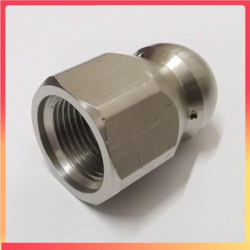 4000PSI G3/8" 1 Front 3 Back Spray Hose Sewer Jetter Nozzle Female Thread Nozzle For Car Home Pipe Cleaning Machine Tool