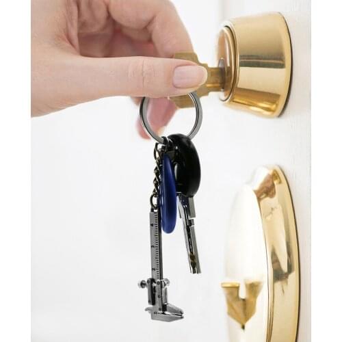 Vernier Caliper Car Key Rings Car Styling Accessories Automotive Keychain High Quality Turbo Key Chains