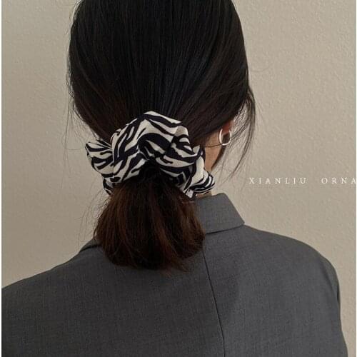 2021 New Leopard Women Hair Accressories Ladies Hair Tie Women Scrunchies Polka Dot Hair Ties Elastic Hairbands Ladies