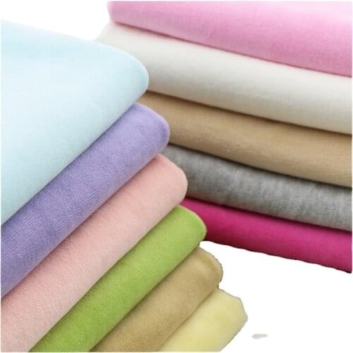Super Soft Cotton Knitted Velvet Fabric Spring Autumn Baby Jacket Bedding Cloth Safe non-fluorescenc