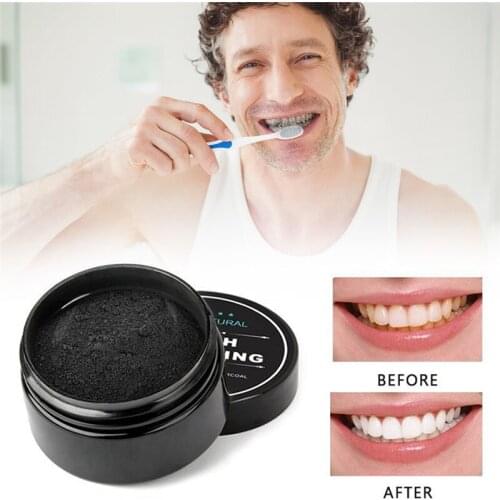 30g Teeth Whitening Powder Activated Charcoal Powder Oral Hygiene Dental Tooth Care Smoke Coffee Tea Stain Remove