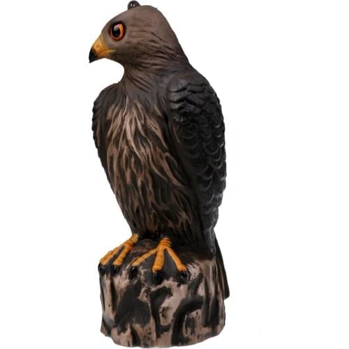 Lifelike 3D Eagle Hunting Decoy - Bird Scarer Scarecrow - Brown Hunting Decoy for Outdoor Hunting Garden Decoration Supplies