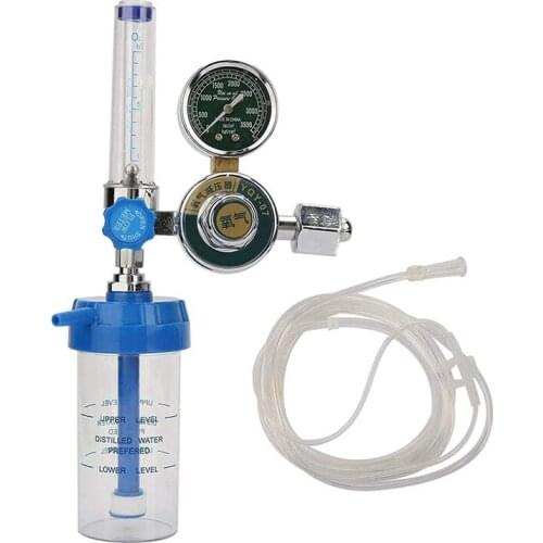 0-100Mpa Oxygen Pressure Regulator Inhalator Gauge Pressure Reducing Valve G5/8 Inch Absorber Buoy Type Inhalator