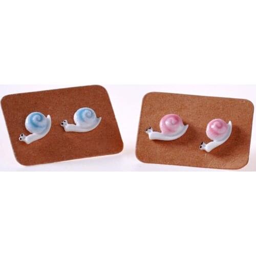1 Pair Fashion Stud Earrings Healthy Stainless Steel Needle Ceramic Earrings For Women Girl , About 10mm