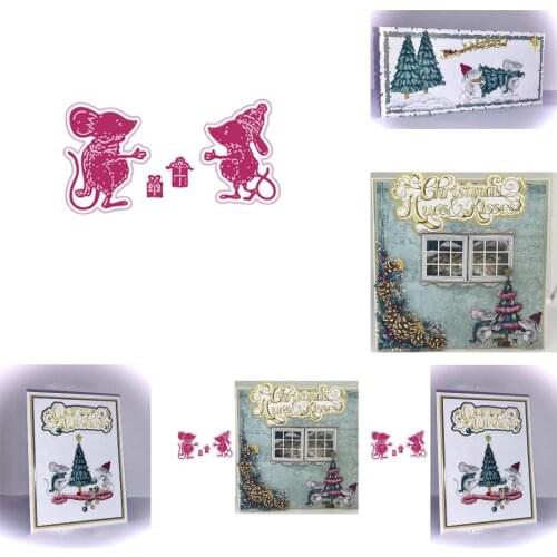 Cute little mouse Metal Cutting Dies for DIY Scrapbooking Crafts Dies Cut Stencils Maker Photo Album Template Handmade Template