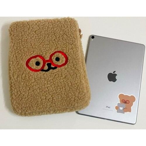 Cute Koala Embroidered Laptop Bag for iPad 9.7 10.5 inch Macbook Air Notebook Case 11/13 Inch Storage Bag Protection Set