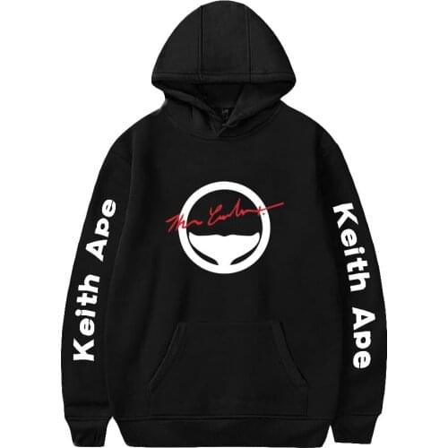 Keith Ape Hoodie Hip Hop Sweatshirt Men Women Print Pullover Hoodies Fashion Casual Long Sleeve Clothing Harajuku Tracksui Hoody