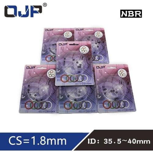 O-ring Waterproof NBR seal O ring Boxed nitrile rubber Gask thickness CS 1.8mm ID35.5/36.5/37.5/38.5/40mm
