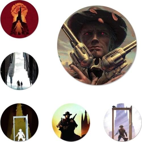 58mm Stephen King the dark tower Icons Pins Badge Decoration Brooches Metal Badges For Backpack Decoration