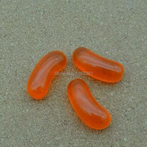 1pcs/lot resin solid orange color candy 21mm Cabochons Hair Bow Center Card Frame Making Craft DIY B302-2