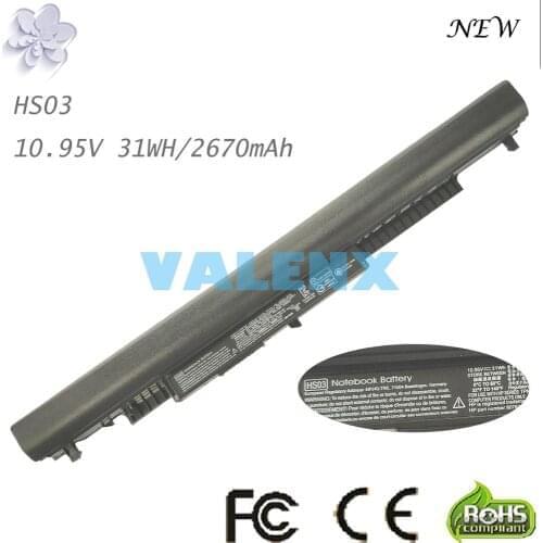 10.95V 31Wh New laptop battery For HP 807957-001 HS03 HS03031 HS04 HS04041 HSTNN-LB6U 240 G5 250 G5 255 G5 256 G4 346 G3 348 G3