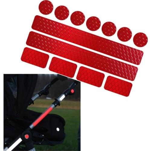 13pcs Bicycle Reflective Stickers Car Mountain Bike Reflective Stickers Strips Adhesive Tape for Bike Safety Bicycle Accessories