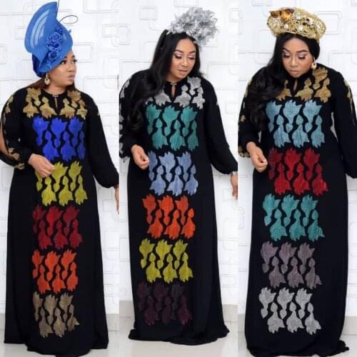 African Dress For Women Diamods Dashiki Dubai Abaya Moroccan Kaftan Africa Clothes Muslim Dresses Gown Arabic Robe Eid Caftan