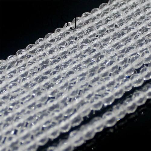 Free Shipping 4mm 6mm 8mm 10mm White Rock Quartz Gems Stone Jewelry Making Faceted Round Beads Strand Wholesale 15"