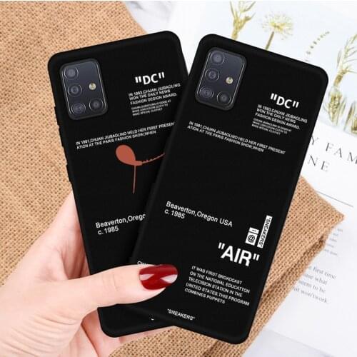 Hot Off Sports Shoes Brand Phone Case for Samsung M41 M51 M10 M20 M30S M40 A80 A90 A81 A91 Sneakers ins White Label Black Cover