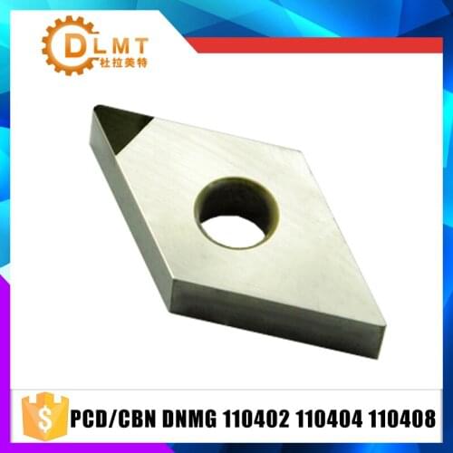 2PCS PCD/CBN DNMG110402 DNMG110404 DNMG110408 Machining Lathe Turning Insert CNC PCD Diamond Inserts Carbide Lathe Cutter