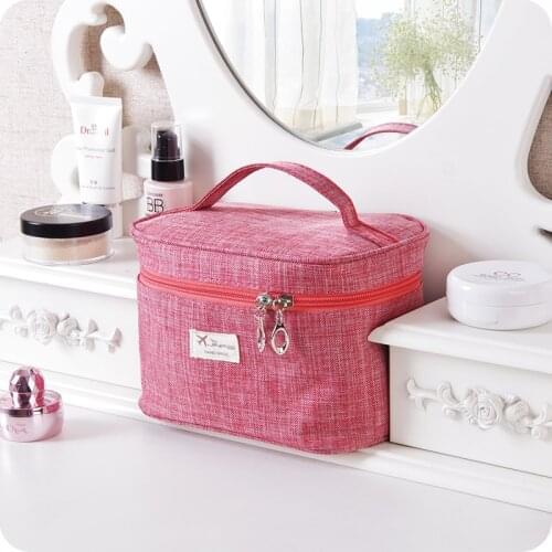 Girls Makeup Bags Women Brush Necessaries Cosmetic Bag Travel Toiletry Storage Box Make up Bag Wash Organizer Cases with zipper