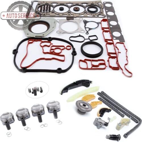 NEW 06H 107 065 CP Engine Piston Assembly & Repair Kit For VW Eos Golf Skoda Seat Audi A3 A4 A5 TT 1.8 T Pin 23mm 06J 103 383 D