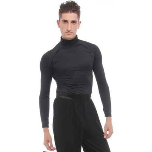 Latin Dance Clothes For Men Ballroom Practice Wear Salsa Dancewear Performance Costume Tap Dance Tops Samba Dance Outfit JL2388
