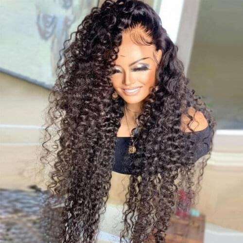 Deep Wave 13X6 13X4 Lace Front Human Hair Wigs Wet And Wavy Deep Curly Frontal Wigs 30 inch Water Wig 4X4 5X5 Lace Closure Wig