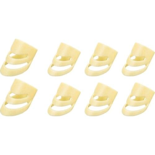 8Pcs Guitar Picks Adjustable Finger Picks Thumb Picks Medium and Large Plastic Picks for Guitar Bass Banjo Ukulele