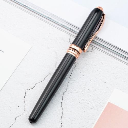 Luxury High Quality Metal Ballpoint Pen for Writing Office School Supplies Black Ink 0.5mm