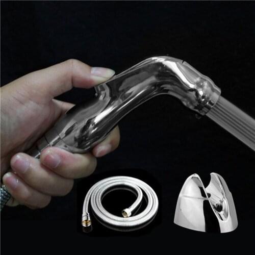 ABS Handheld Diaper Sprayer Toilet Bathroom Shower Head Set Shattaf Bidet Sprayer Douche +Stainless Steel Hose + wall bracket