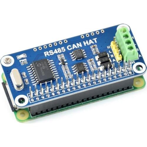 Waveshare RS485 CAN HAT For Raspberry Pi, Allows Stable Long-Distance Communication, supports Raspberry Pi series boards