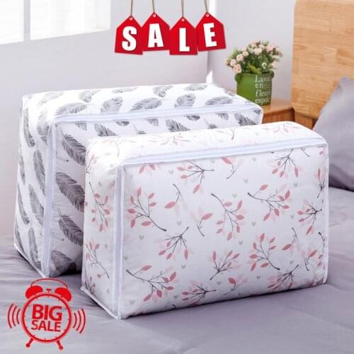 Quilt Pillow Blanket Organizer Foldable Storage Bag Clothes Blanket Quilt Closet Organize Clothing Sorting Bag Bedroom Household