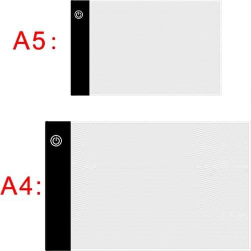 A4/A5 Size Three Level Dimmable Led Light Pad,Tablet Eye Protection Easier for Diamond Painting Embroidery Tools Accessories