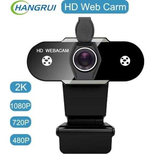 Auto Focus Webcam Full HD 2K 1080P 720P 480P Computer Web Camera With Mic For PC Computer Laptop Learning Live Calling Recording