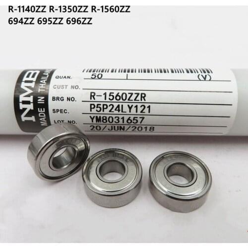 100pcs high quality NMB Minebea high speed bearing R-1140ZZ R-1350ZZ R-1560ZZ 694ZZ 695ZZ 696ZZ 4x11x4 5x13x4 6x15x5 mm