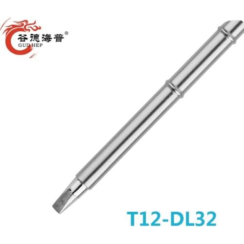 Gudhep T12 FX951 FM203 Soldering Station Replacement Soldering Iron Tips T12-DL32