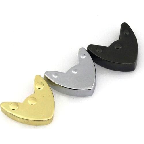 2pcs Metal Sharp Zipper Stopper Zipper Tail Clip Screws Clip Edges Protector Clasp for DIY Leather Crafts Hardware Accessories