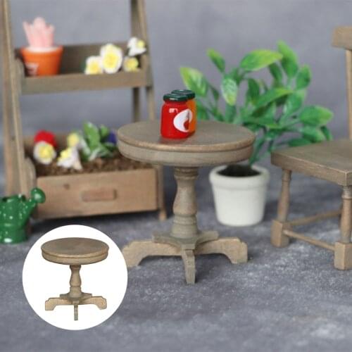 1/12 Dolls House Table Dining Room Yard Creative Furniture Life Scene Toys