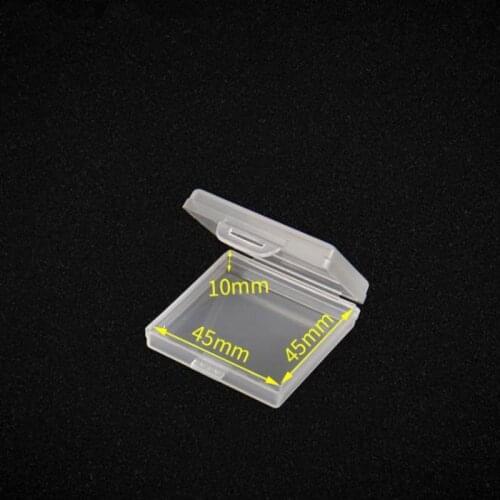 1000pcs Mini Clear Plastic Small Box Hook Jewelry Earplugs Container Storage box table organization square box NO271