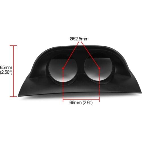 2 inch 52mm dash board dual Triple gauge pod black carbon Fiber color Gauge Pod Mount Holder