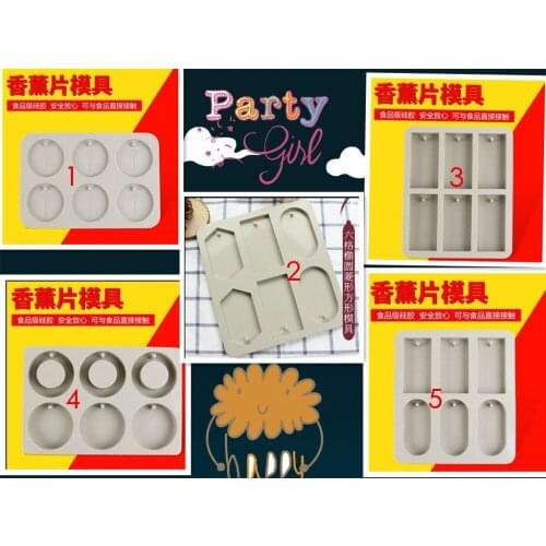 Aroma tablets / fragrant wax tablets silicone cake mould soap mold Baking tool