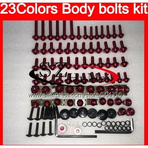 Fairing bolts full screw kit For KAWASAKI NINJA ZX2R ZXR250 1993 1994 1995 ZX 2R ZXR-250 1996 1997 Windscreen bolt screws Nuts