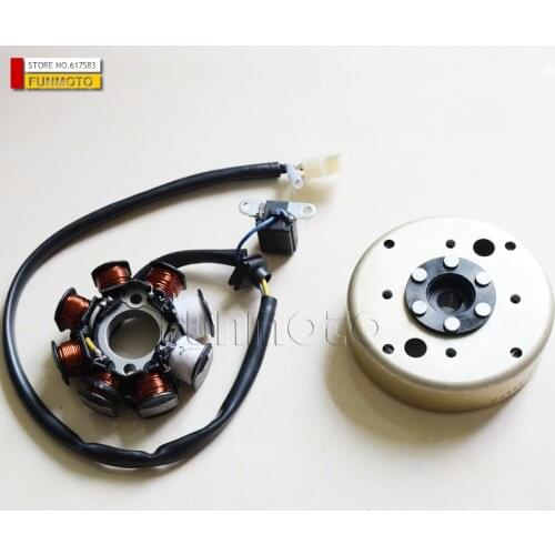 Magneto stator and rotor suit for linhai80/LH80 atv or GY6 50 80
