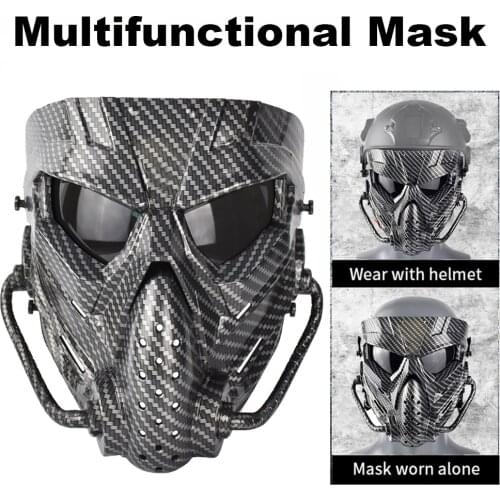 Tactics Airsoft Paintball Mask Masquerade Cosplay Outdoor Cycling Hunting Accessories Anti-Fog PC Lens Shooting Protection Masks