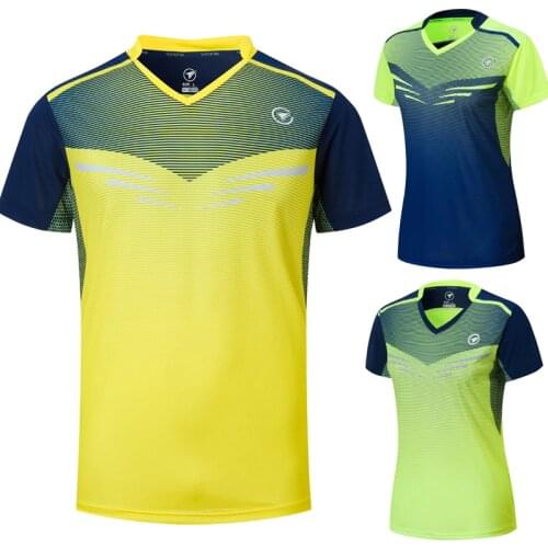 New Badminton short sleeve shirts Men /women , sport Tennis shirts , table tennis tshirt , Quick dry sports training shirts A120