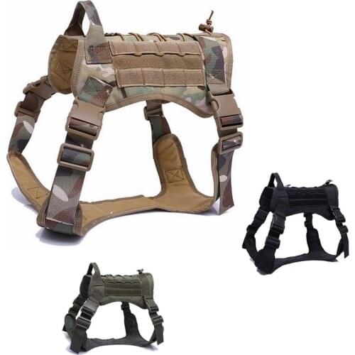 Tactical Dog Molle Hunting Dog Vest Dog Harness Vest Military for Walking Hiking Hunting Tactical Equipment M,L,XL
