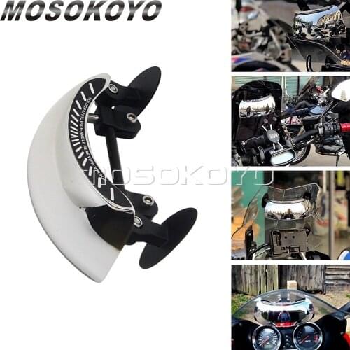 Universal Blind Spot Mirror 180 Degree Safety Mirror Wide-angle Rear View Racing Convex Center Mirror For BMW Yamaha Scooter UTV